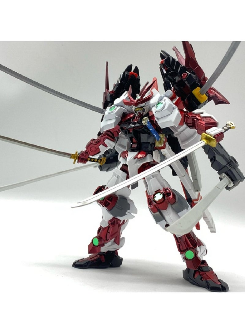 Sengoku Red Frame Mecha Model 1/144 Scale Assembly Kit Samurai Style Collectible Gift For Boys Girls Kids Birthday - Image 1
